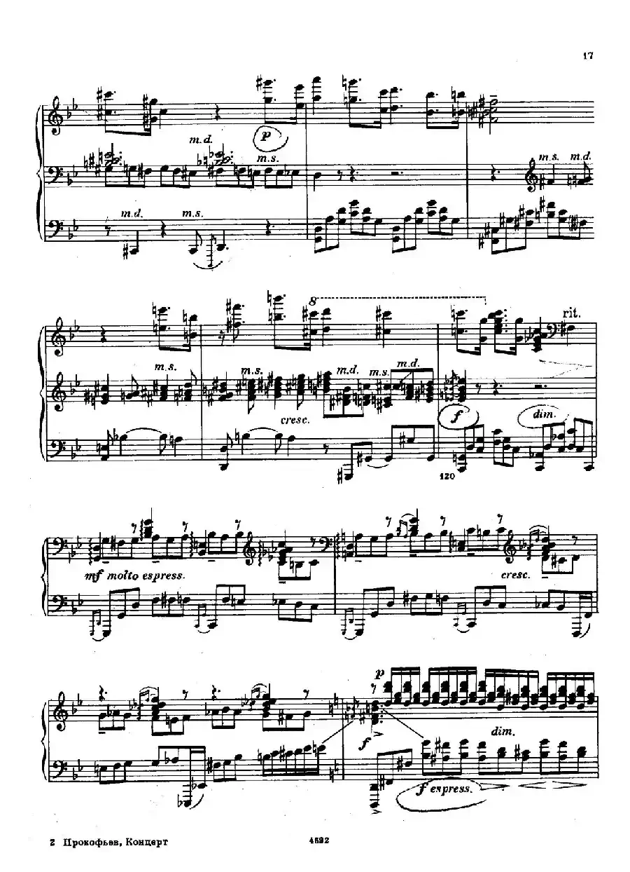 Piano Concerto No.2 in g Minor Op.16（g小调第二钢琴协奏曲·Ⅰ·双钢琴）
