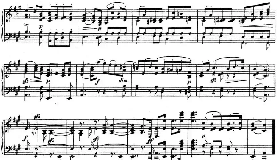 门德尔松无词歌Op.85（NO.5）