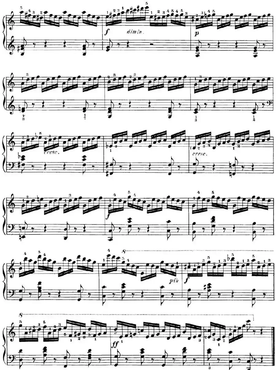 40首车尔尼Op.299钢琴快速练习曲（NO.6）