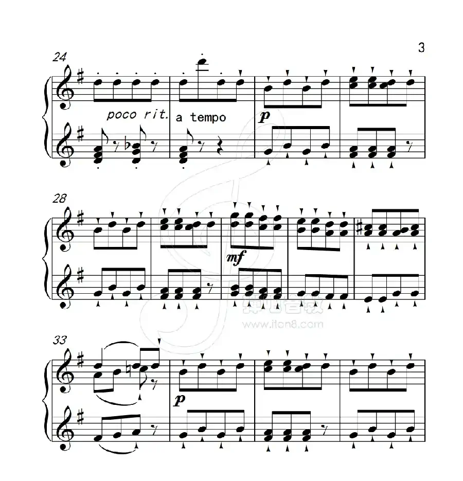 第二级 蜂蜜和三叶草（中国音乐学院钢琴考级作品1~6级）