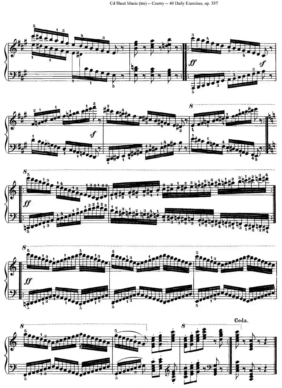 Czerny - 40 Daily Exerci Op.337（25—30）（40首日常训练曲）