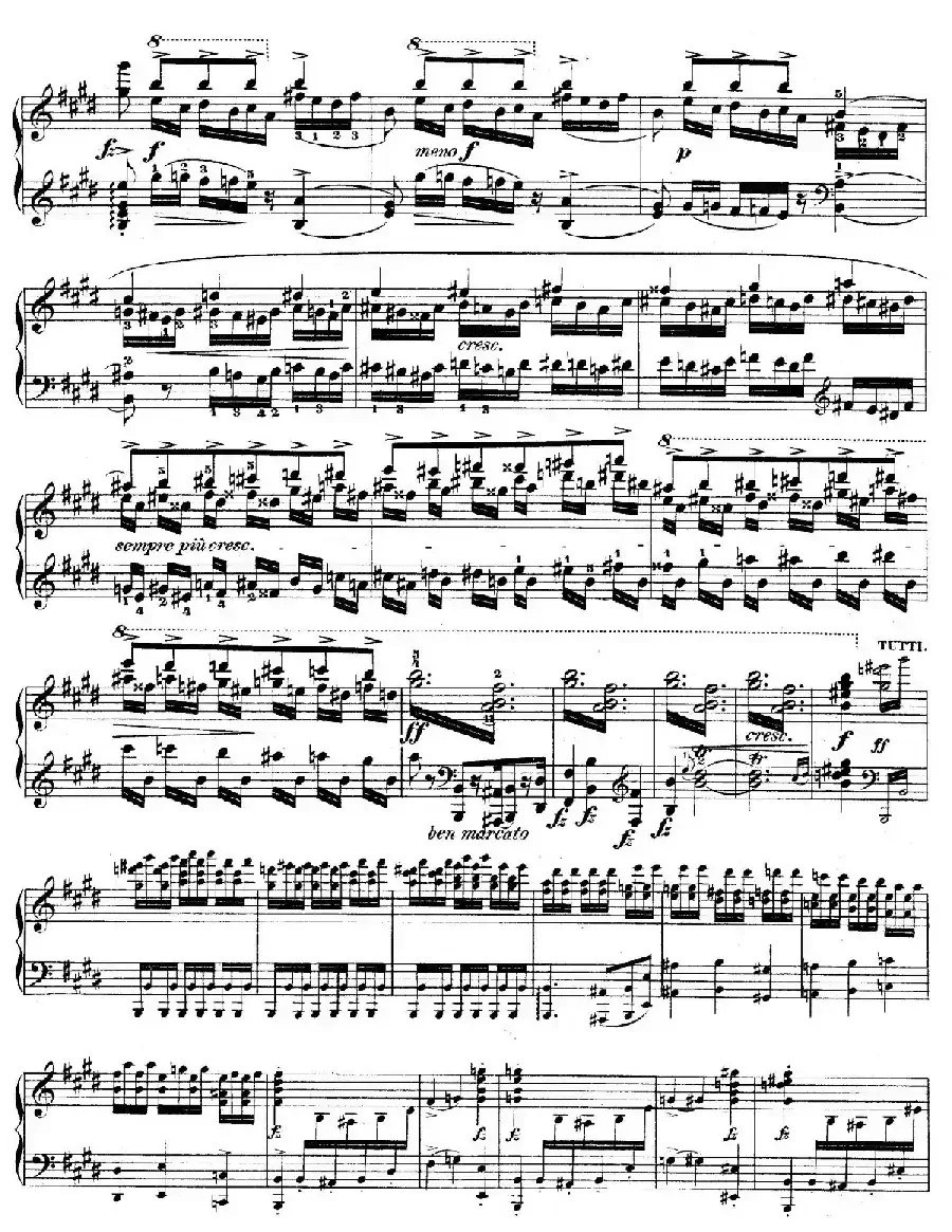 e小调第一钢琴协奏曲 Op.11（钢琴独奏版·第一乐章）