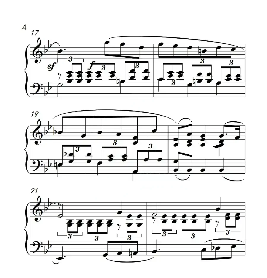 第六级 浮云(中国音乐学院钢琴考级作品1~6级)