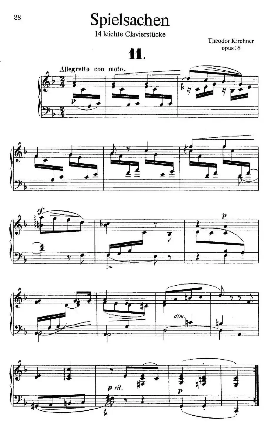 Spielsachen Op.35（玩具·11）