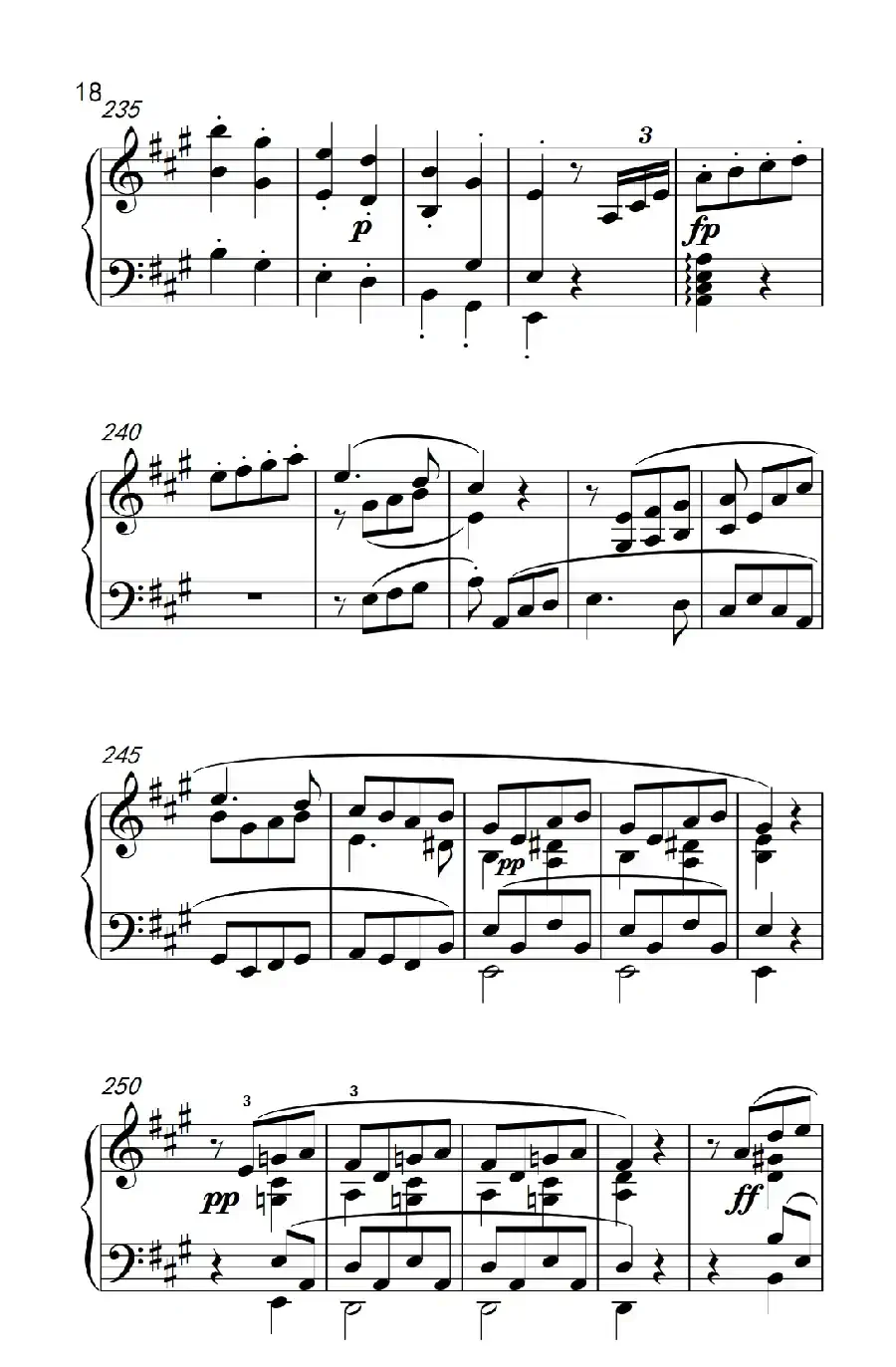 奏鸣曲 Opus 2 Nr.2 第一乐章(贝多芬奏鸣曲集 1)