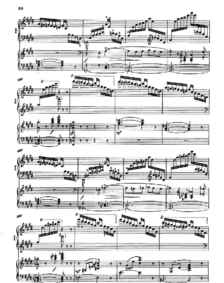 Piano Concerto in E Major Op.59（E大调钢琴协奏曲·双钢琴·第三乐章）
