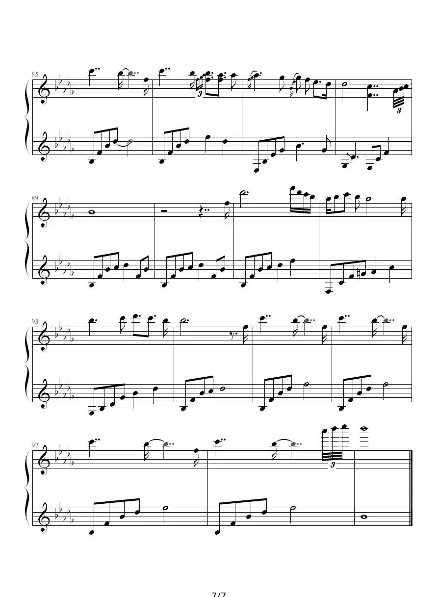 I miss you（幸运桔制谱版）