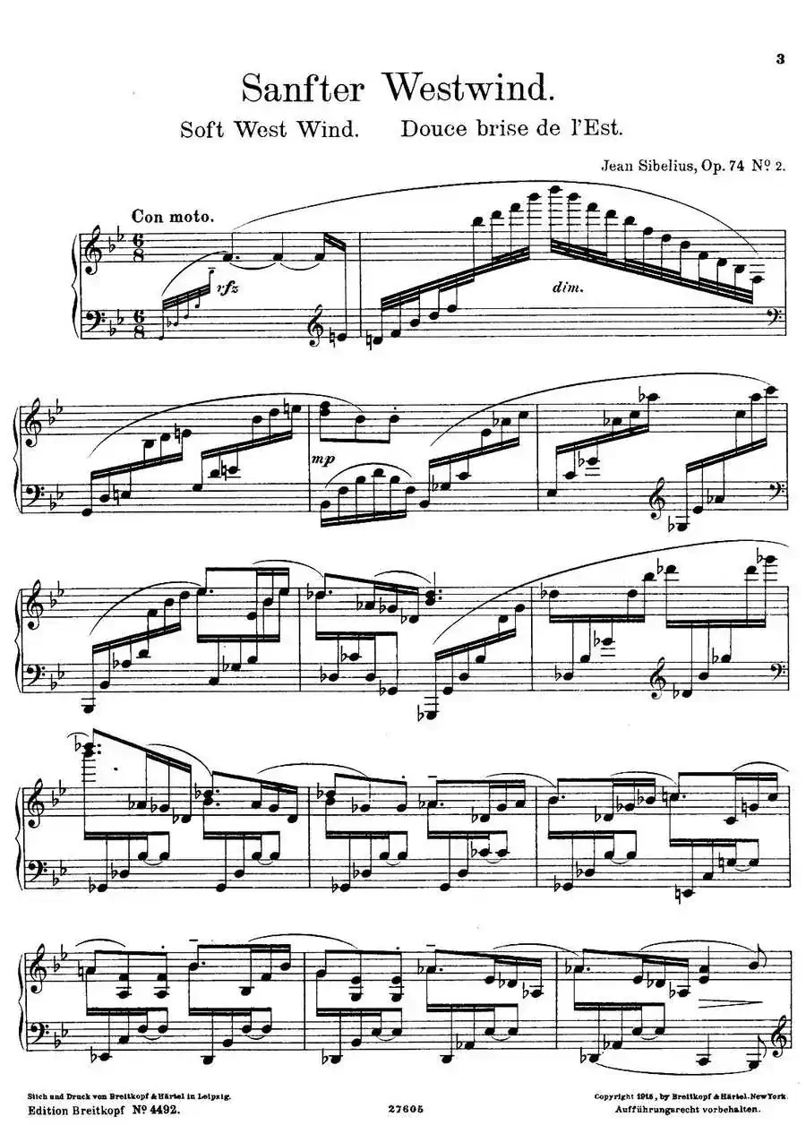 4 Lyric Pieces Op·74（4首抒情小品·2）