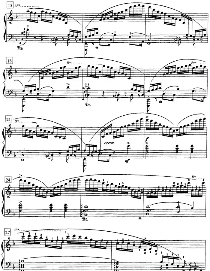 钢琴教程第八级 练习曲（Op.10 No.8）