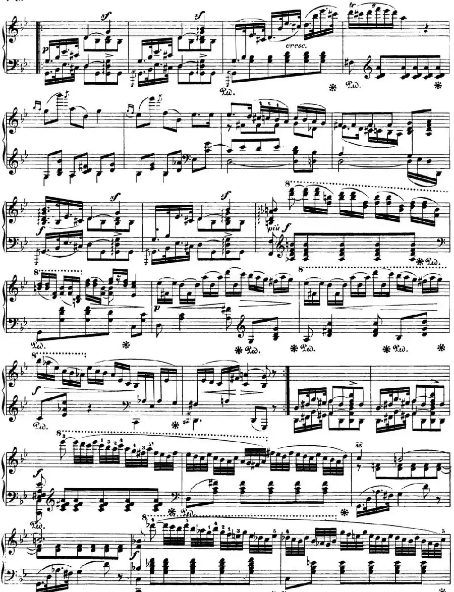 肖邦 波兰舞曲 Op.posth.71 No.2 降B大调