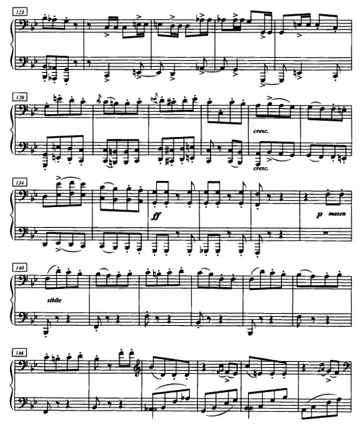 加洛普即兴曲（四手联弹、第二钢琴）