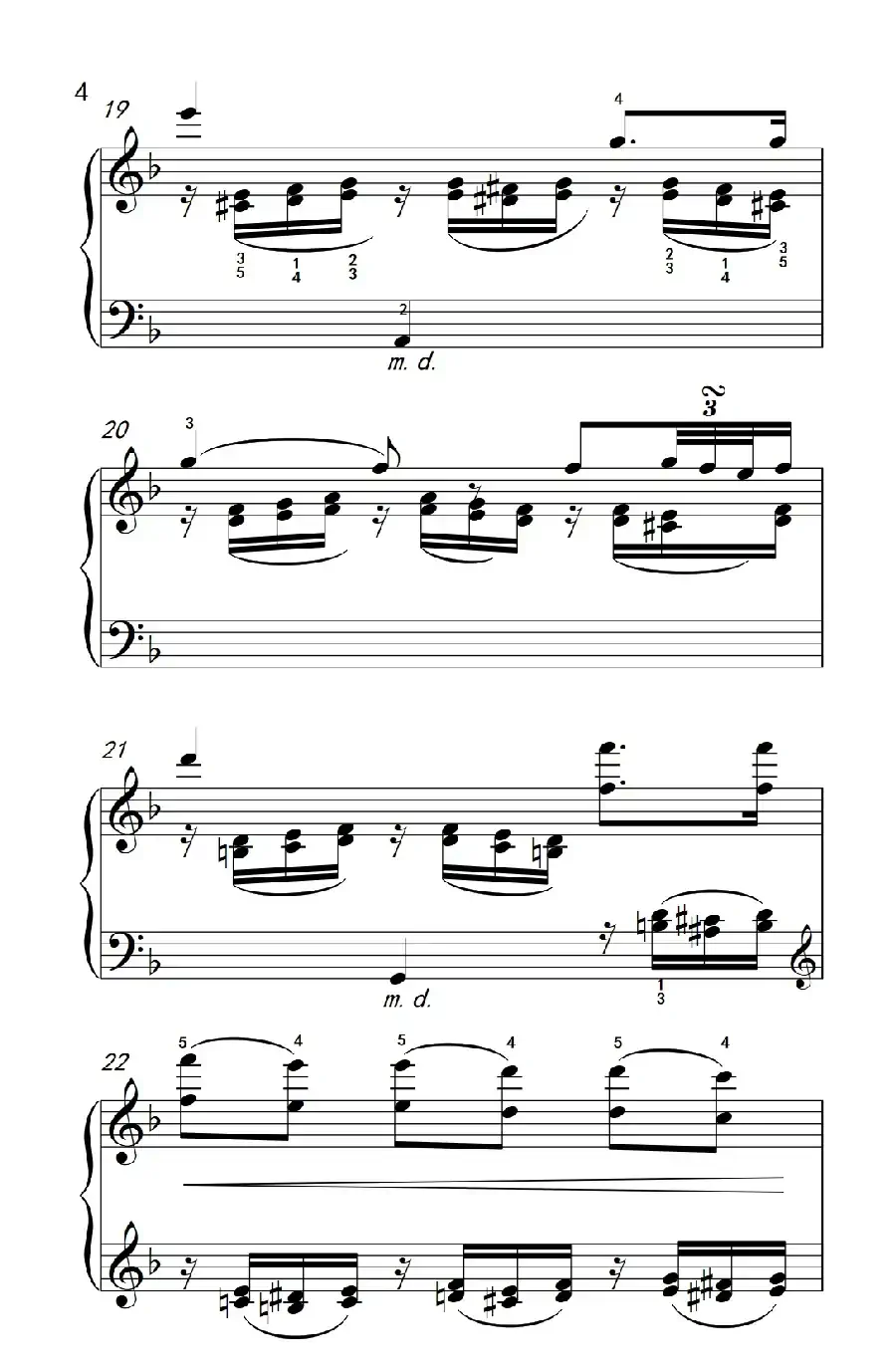 奏鸣曲 Opus 2 Nr.1 第二乐章(贝多芬奏鸣曲集 1)