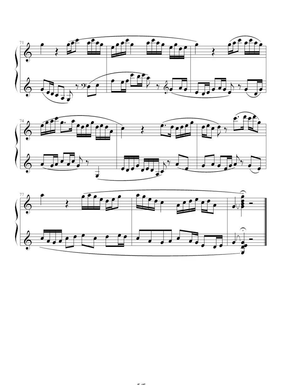 牧童短笛(李拓制谱版)