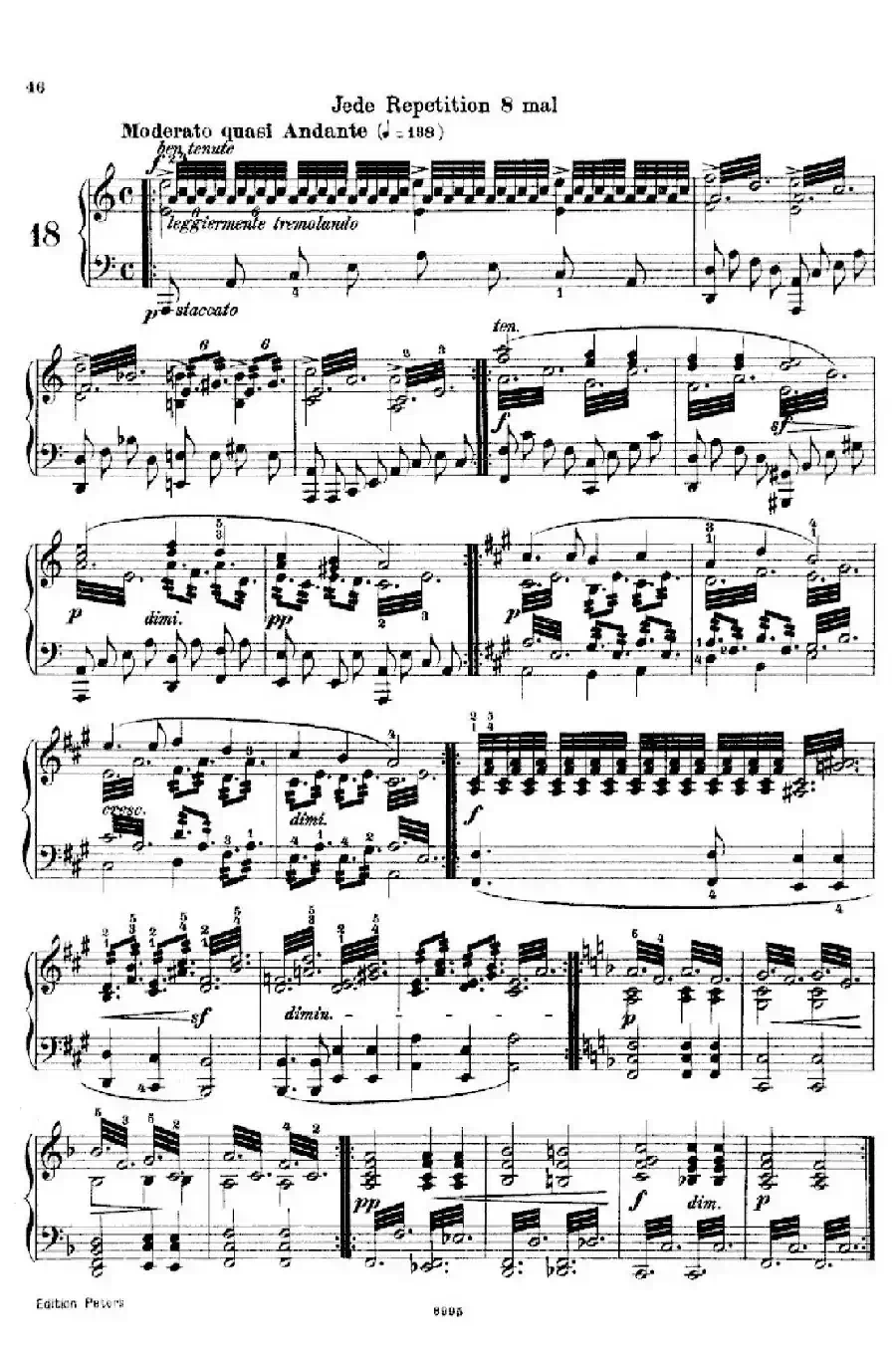School of the Virtuoso Op.365（60首钢琴高级练习曲·18）