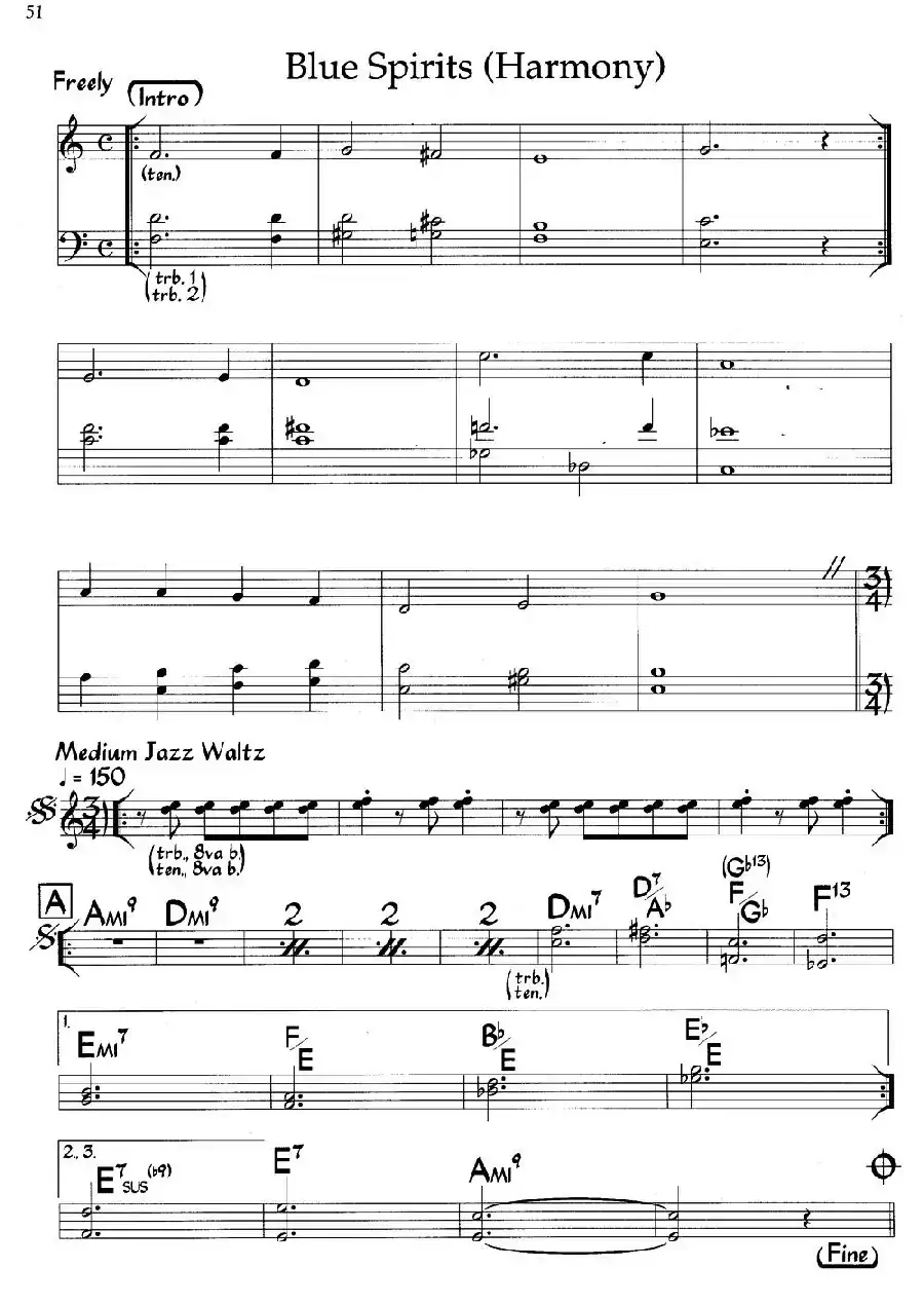 Blue Spirits（爵士钢琴曲）