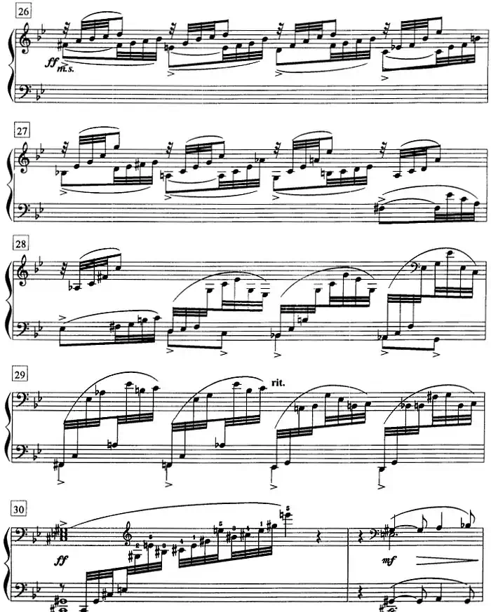 钢琴教程第八级 练习曲（Op.33 No.5）