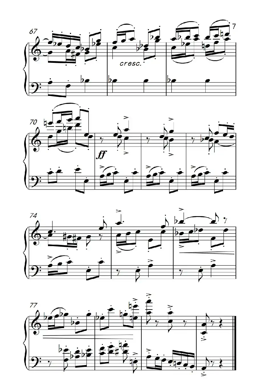 第九级2.赋格曲 Op.87 No.2（中央音乐学院 钢琴（业余）考级教程 7-9级）