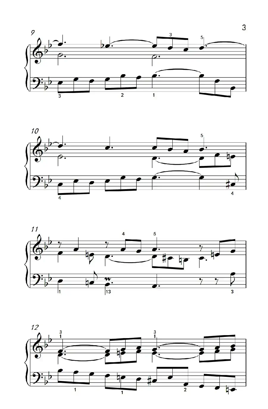 第九级1.吉格舞曲 选自《英国组曲》第三套（中央音乐学院 钢琴（业余）考级教程 7-9级）