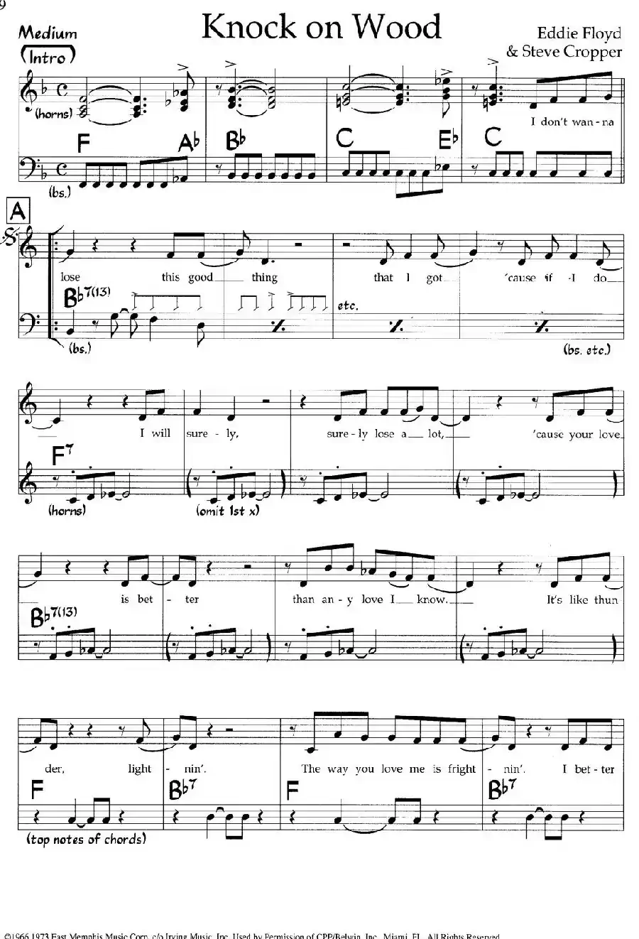 Knock on Wood(爵士钢琴曲)