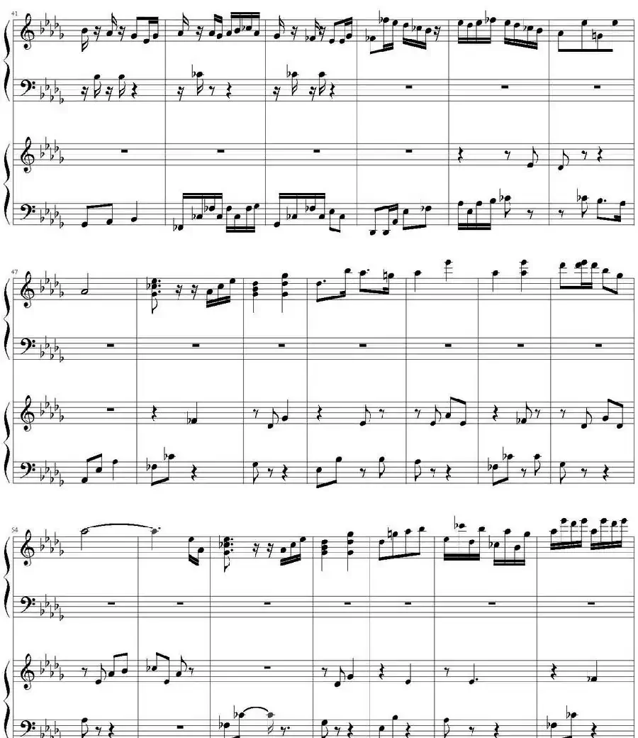 Flower Dance（花舞）（四手联弹）