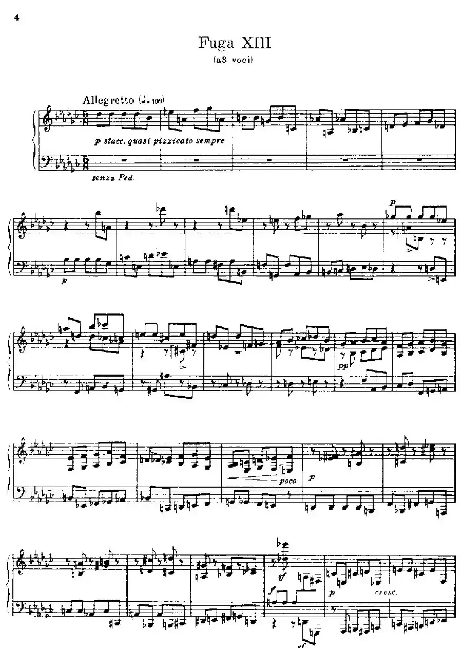 24 Preludes and Fugues Part.2 Op.45（24首前奏曲与赋格·第二部分·13）