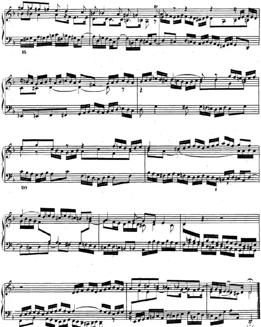 巴赫《平均律钢琴曲集·第二卷》之赋格曲(NO.6)