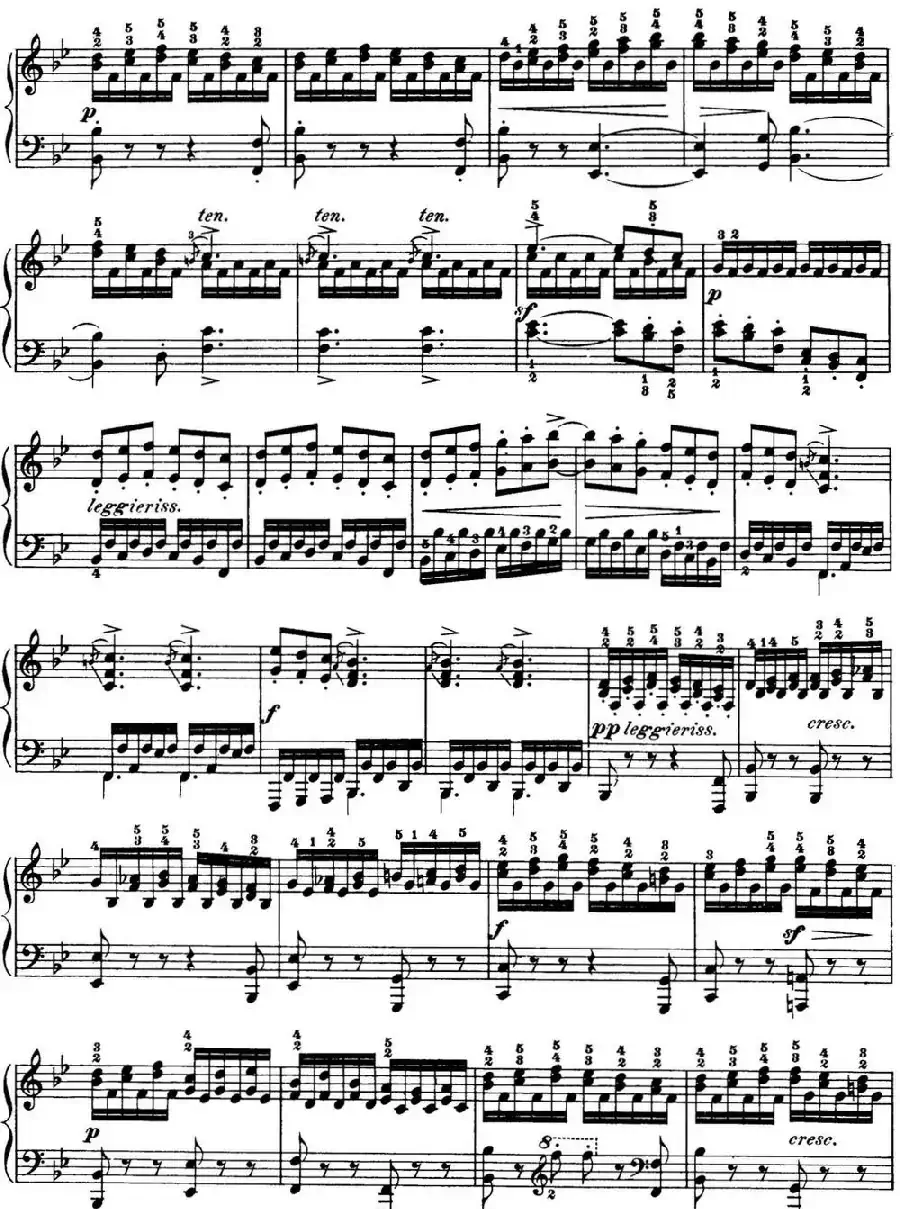 50首车尔尼Op.740钢琴手指灵巧技术练习曲(NO.4)