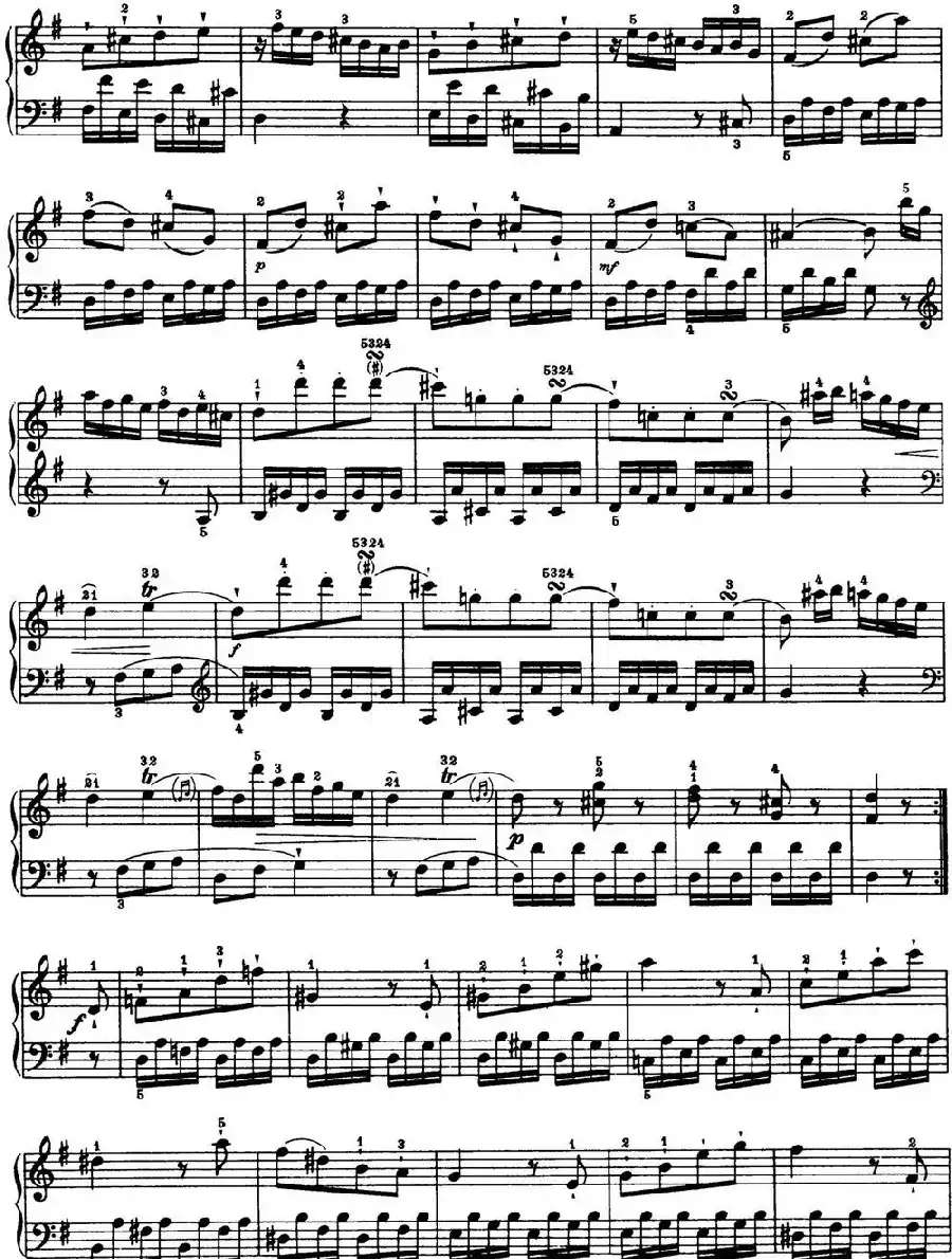 海顿 钢琴奏鸣曲 Hob XVI 27 in G major