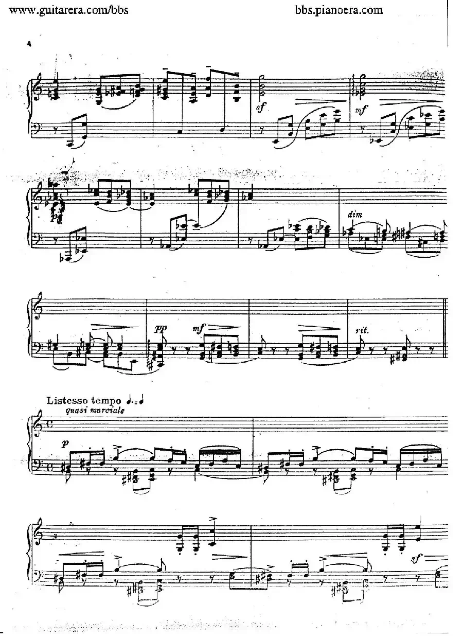 Etude in C Major For The Left Hand Op.32（C大调左手练习曲）