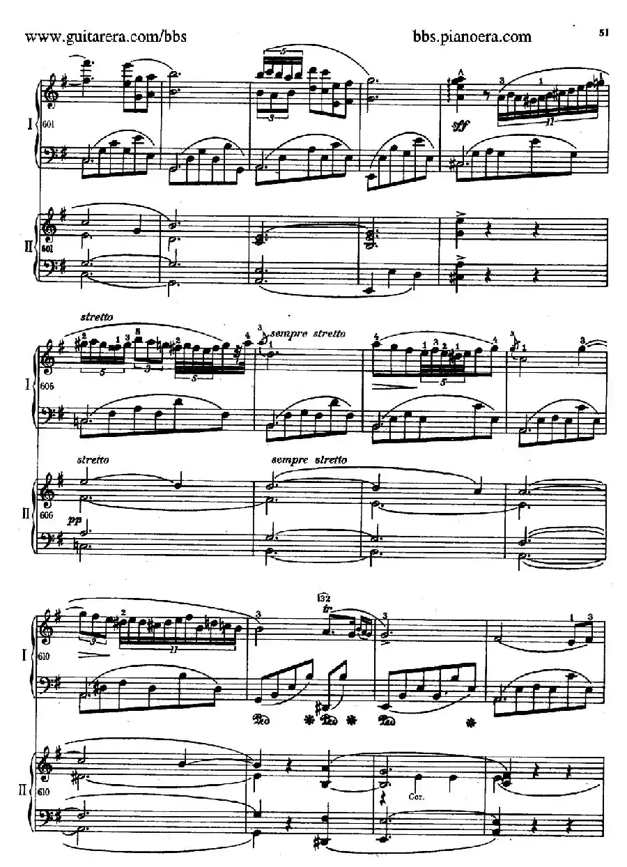 e小调第一钢琴协奏曲 Op.11（双钢琴版·第一乐章）