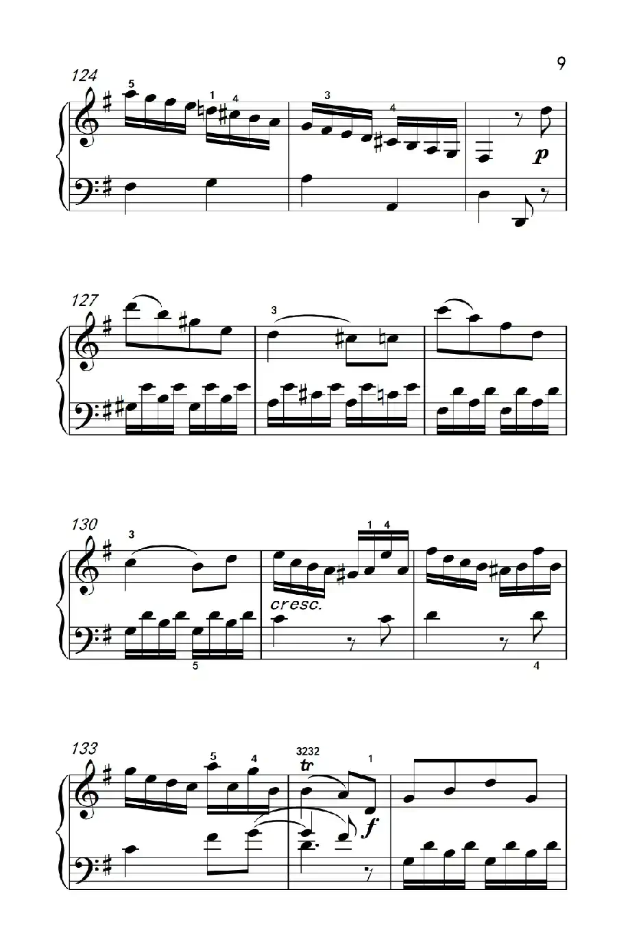 第六级 1.G大调奏鸣曲（中央音乐学院 钢琴（业余）考级教程 4-6级）