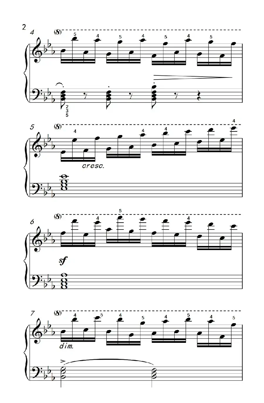 车尔尼钢琴八度练习曲 553（4）