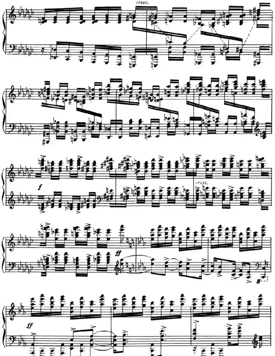 拉赫玛尼诺夫 音画练习曲15或16 Etudes tableaux Op.39 No.7