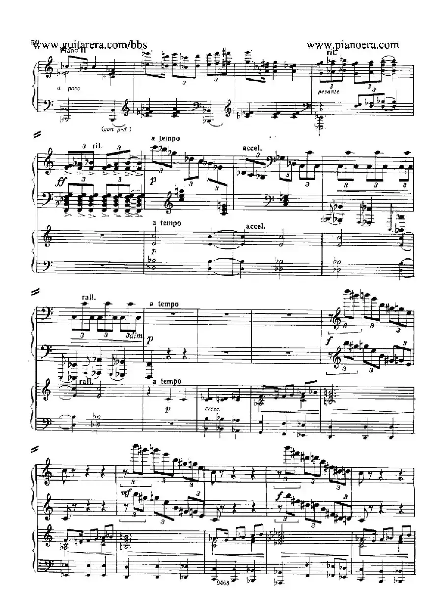 Piano Concerto in D-flat Major Op.37（降D大调钢琴协奏曲·Ⅱ·双钢琴）