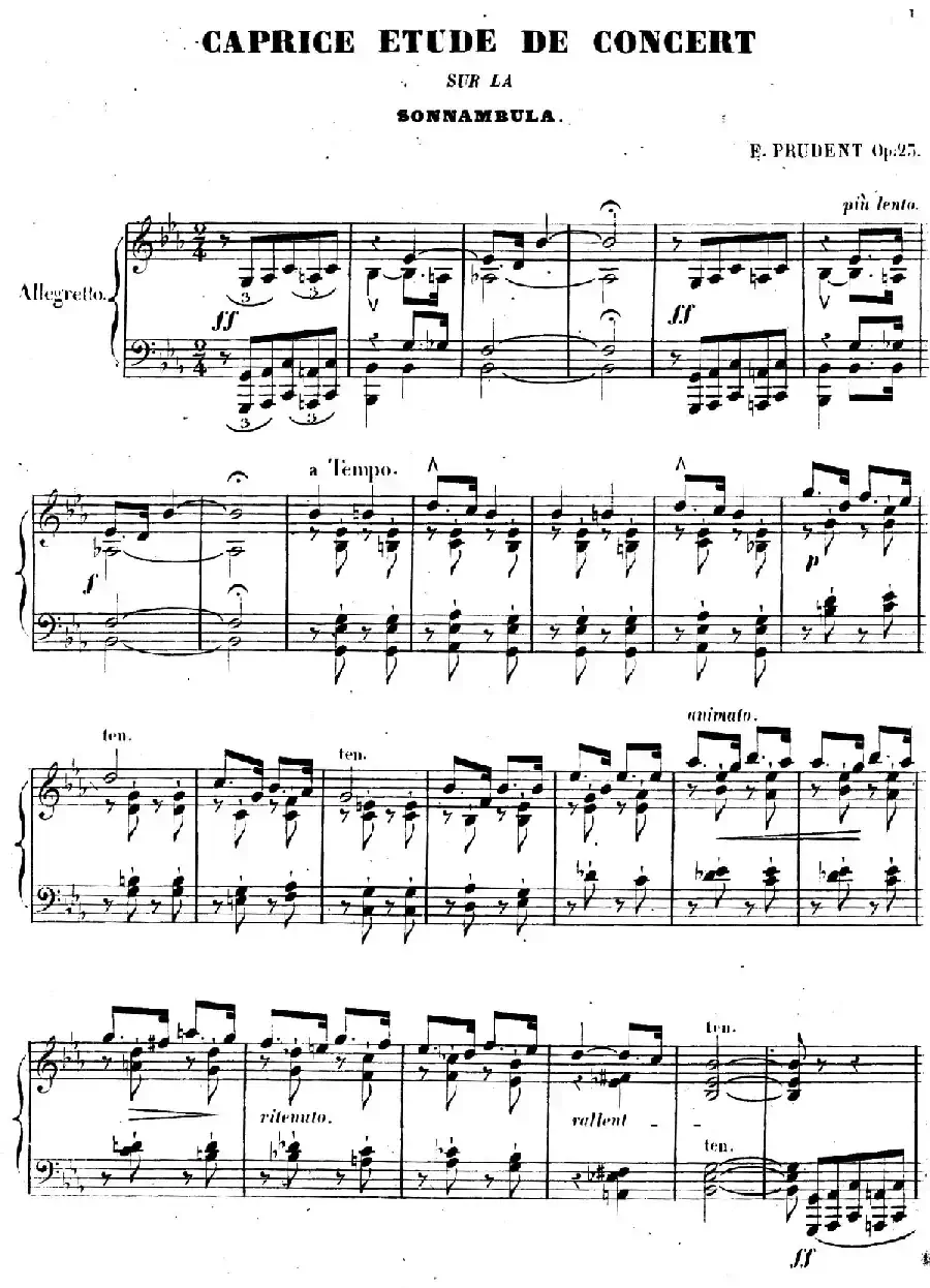 Caprice Etude de Concert