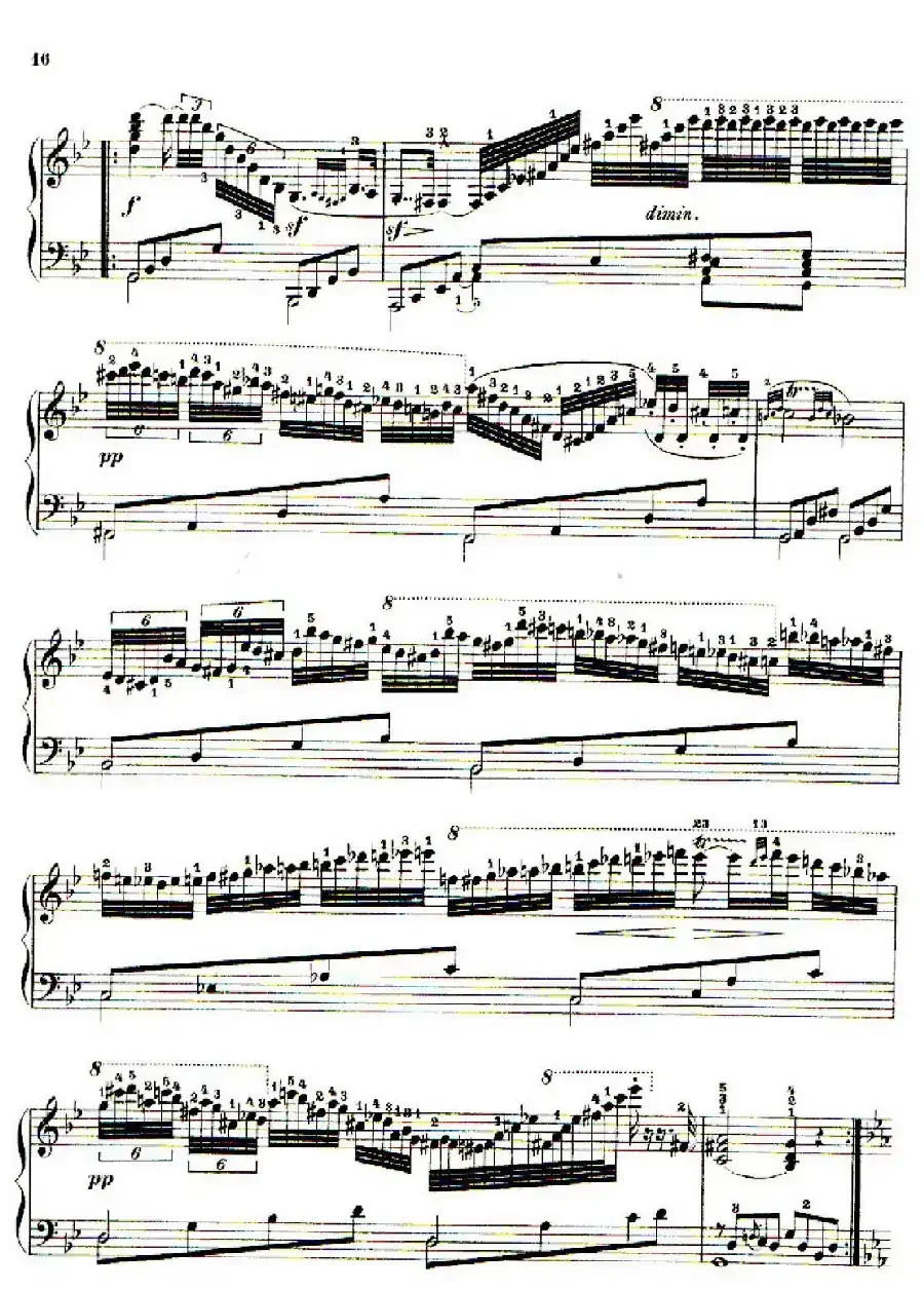 School of the Virtuoso Op.365（60首钢琴高级练习曲·5）