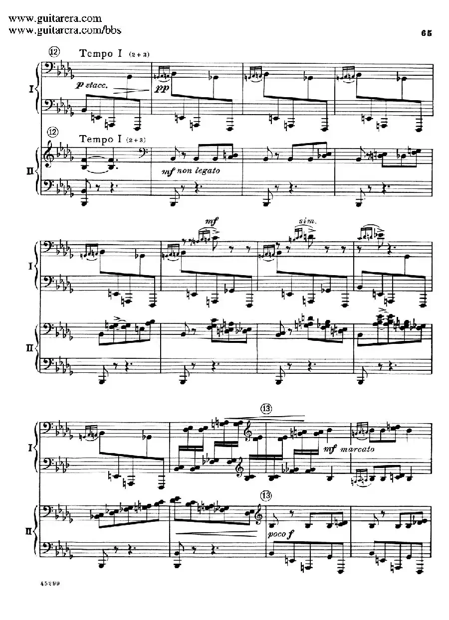 Piano Concerto Op.38（钢琴协奏曲·双钢琴·第三乐章）