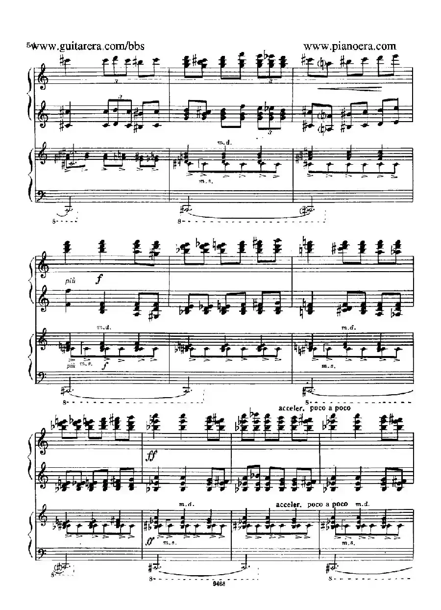 Piano Concerto in D-flat Major Op.37（降D大调钢琴协奏曲·Ⅱ·双钢琴）