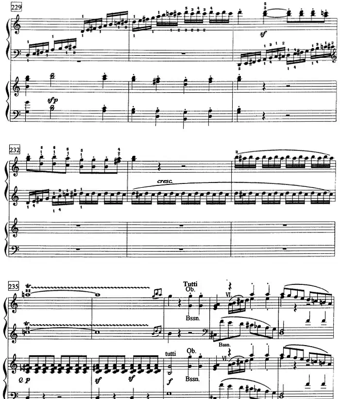 钢琴教程第八级 大型乐曲（C大调第一钢琴协奏曲 Op.15 第一乐章）