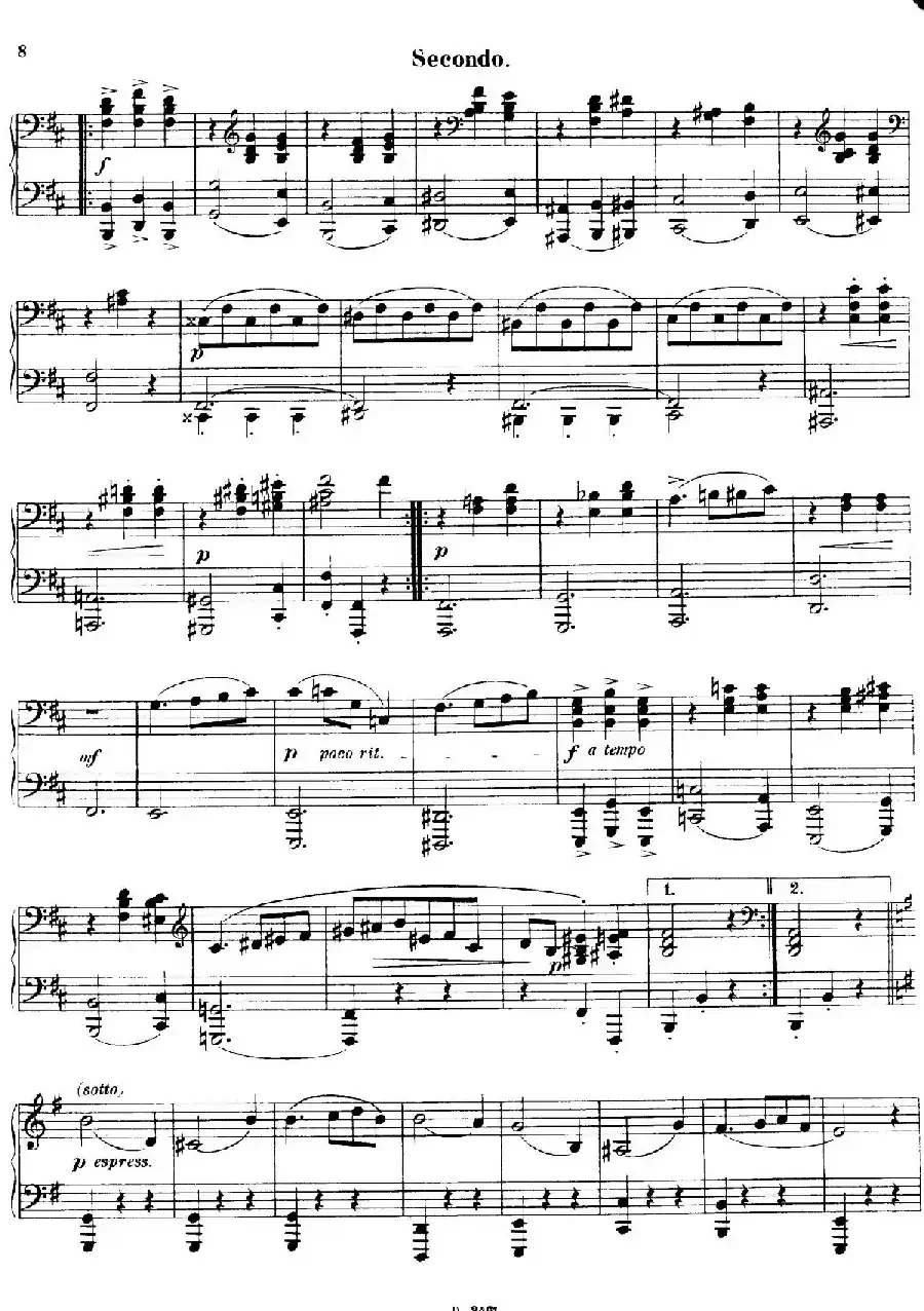 Walzer Op.3 - 4 hands（圆舞曲·四手联弹）
