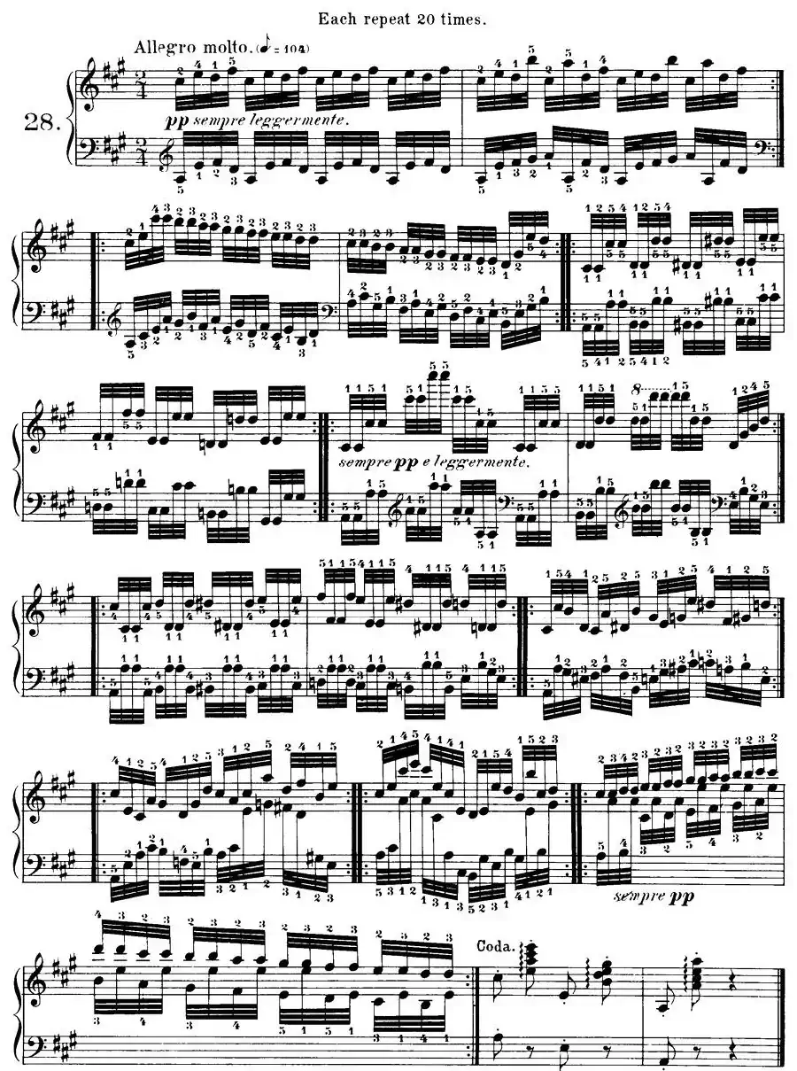 Czerny - 40 Daily Exerci Op.337（25—30）（40首日常训练曲）