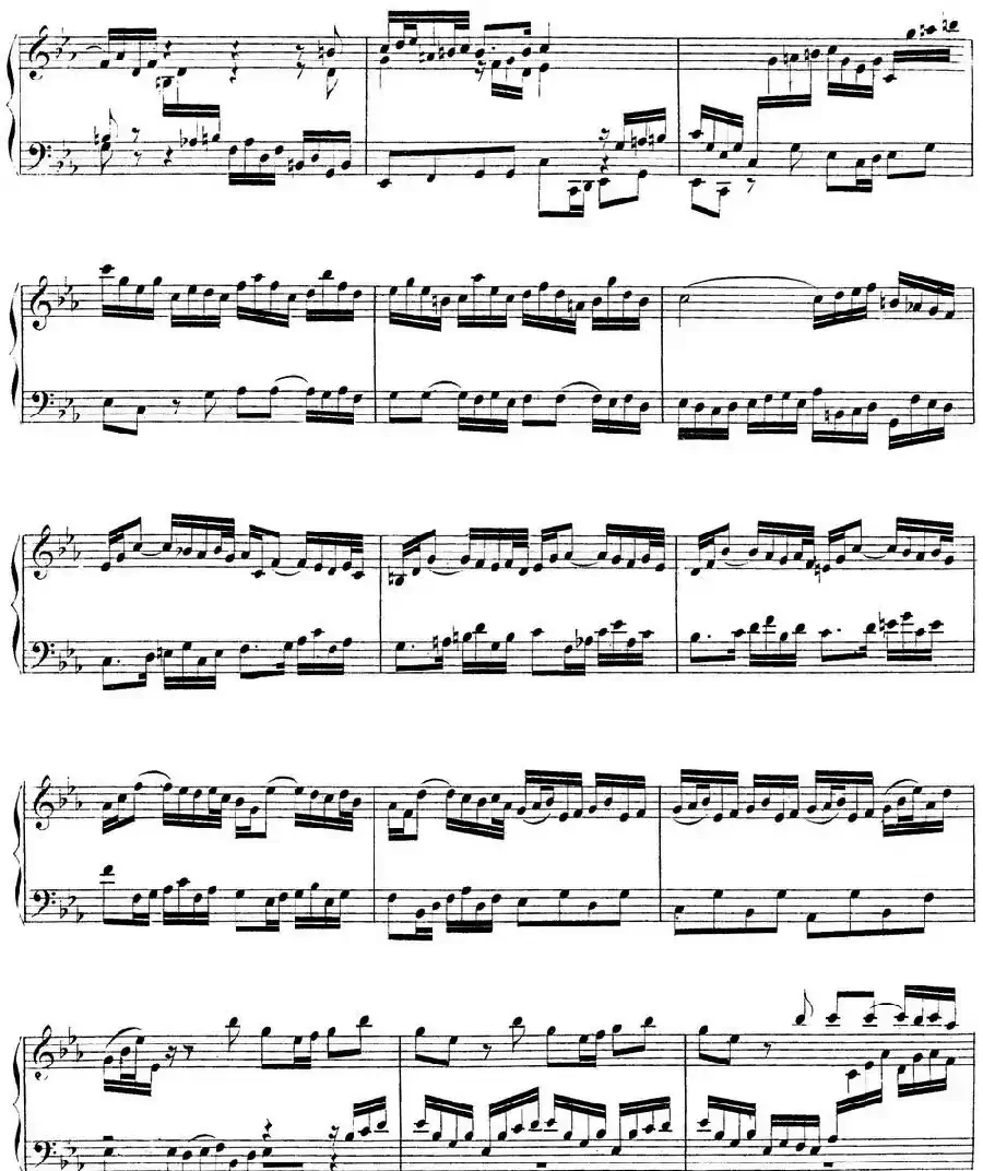 Toccata BWV 911（7首托卡塔·No.2 c小调）
