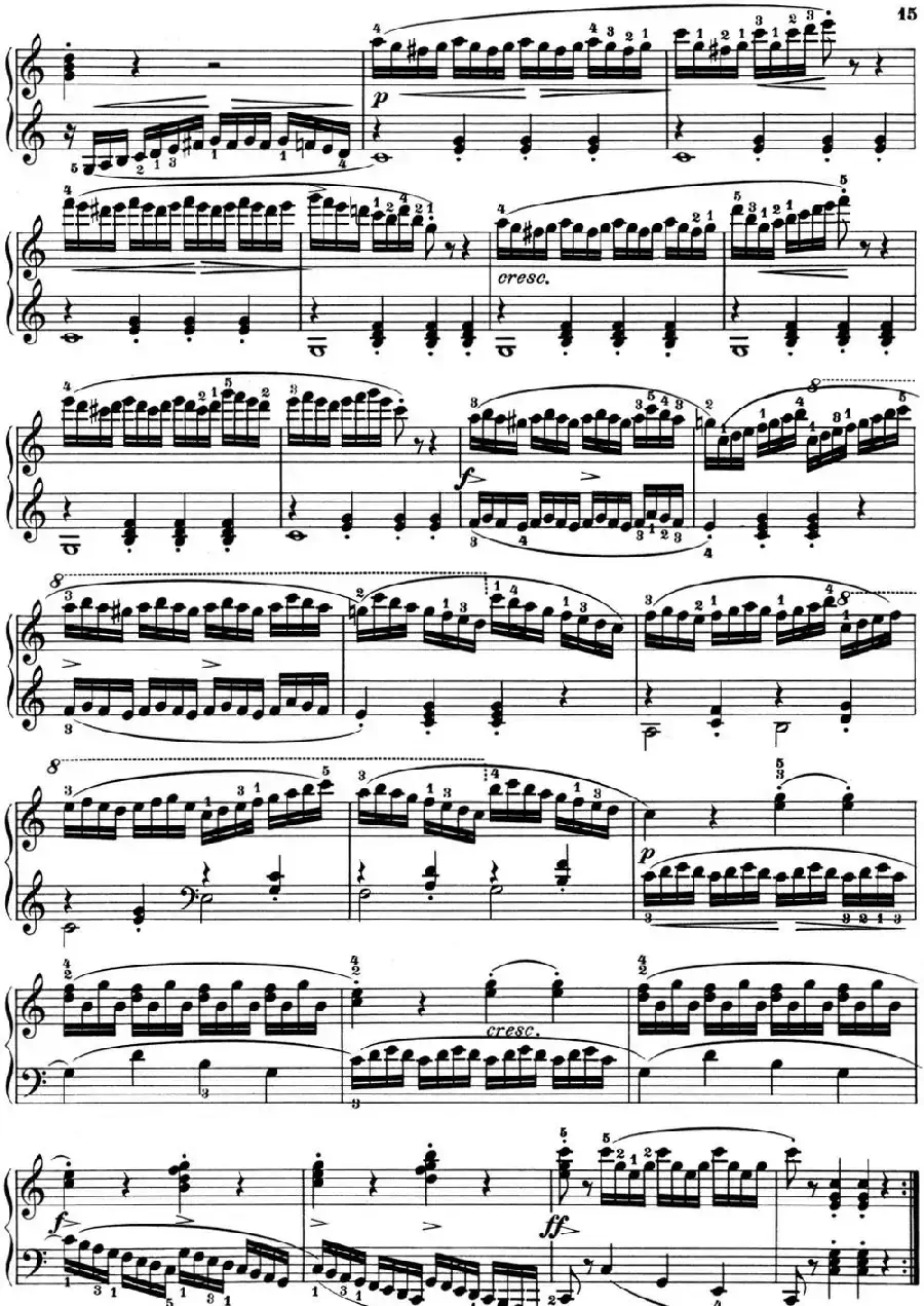 25首车尔尼Op.748练习曲（NO.8）