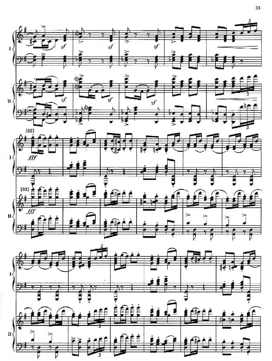 Nutcracker Op.71 芭蕾舞剧《胡桃夹子》（改编双钢琴版·第三部分）