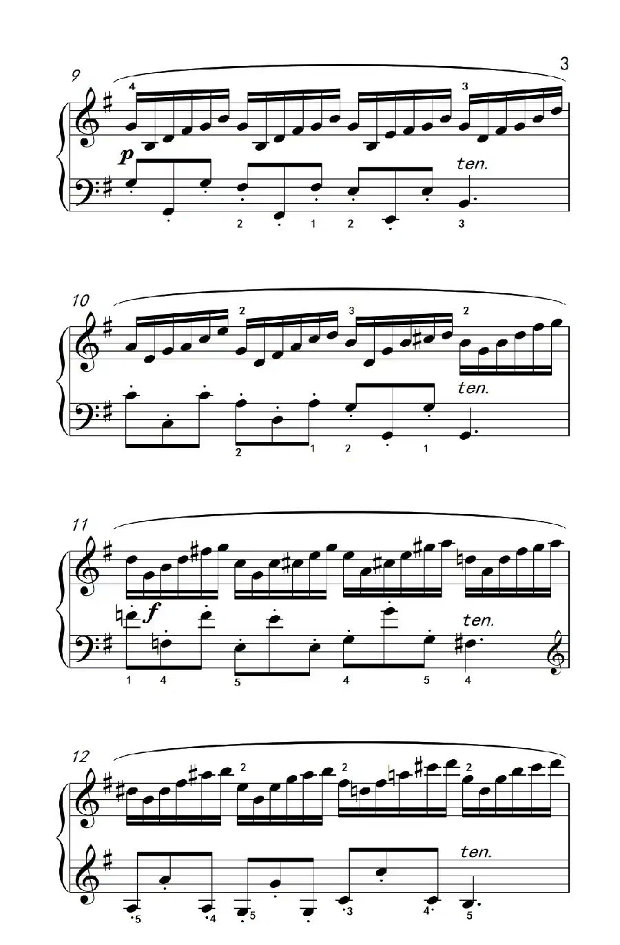 第七级1.练习曲(中央音乐学院 钢琴(业余)考级教程 7-9级)