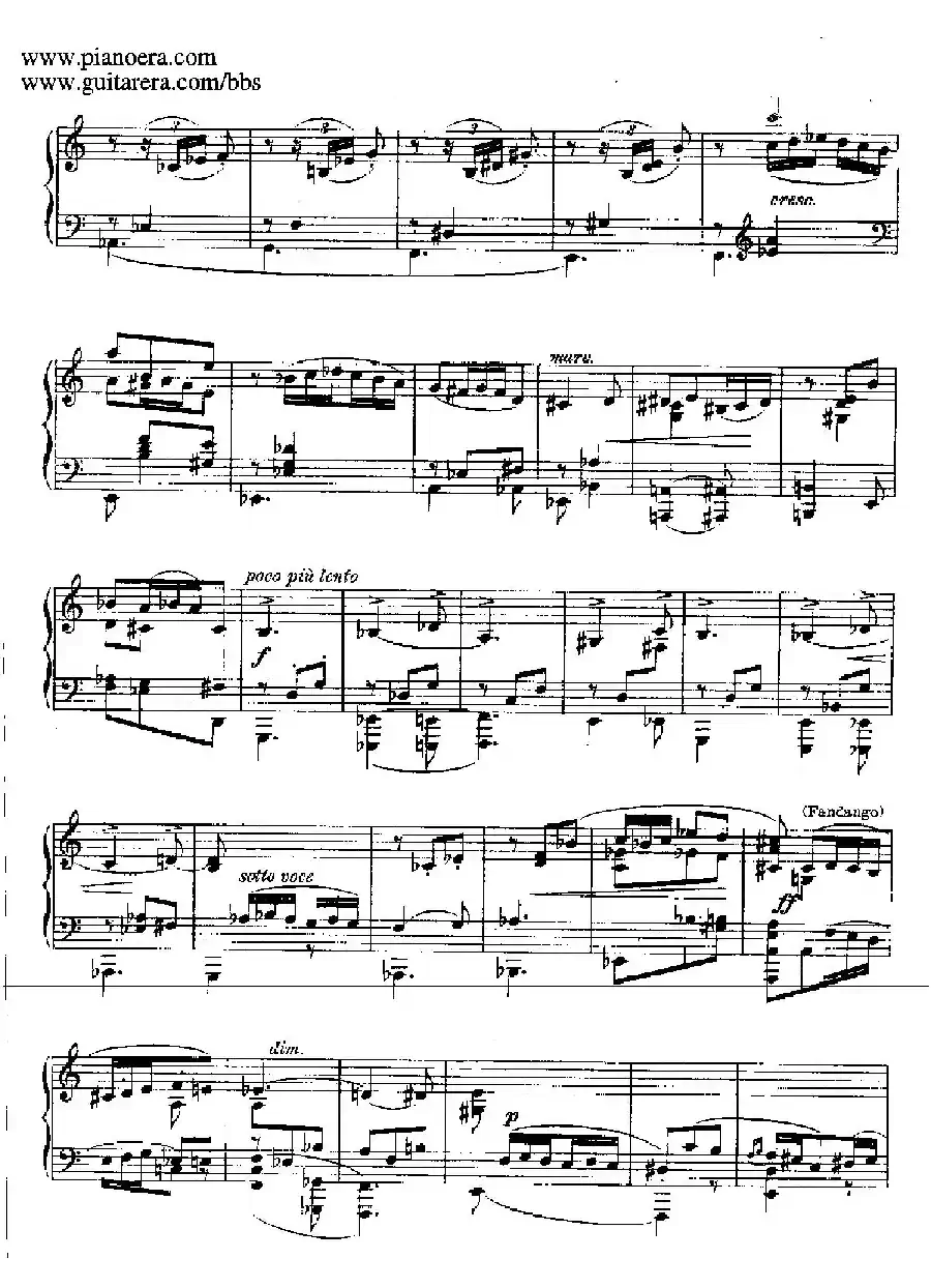 Goyescas（戈雅之画）（6. 幽灵的小夜曲 Serenata Del Espectro）