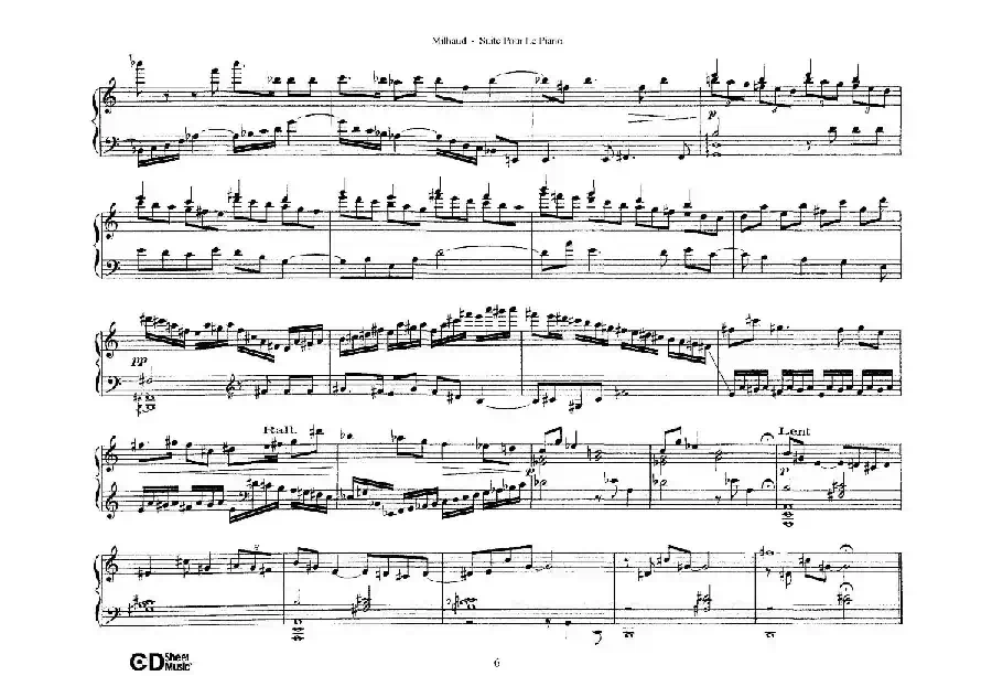 Suite Pour Le Piano Op.8（钢琴组曲·Ⅱ）