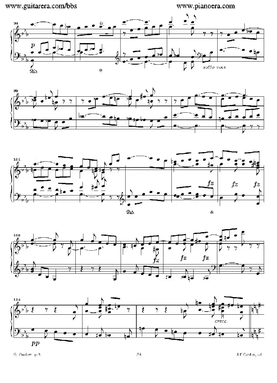 Grande Piano Sonata in c Minor Op.2（c小调华丽钢琴奏鸣曲·第四乐章）