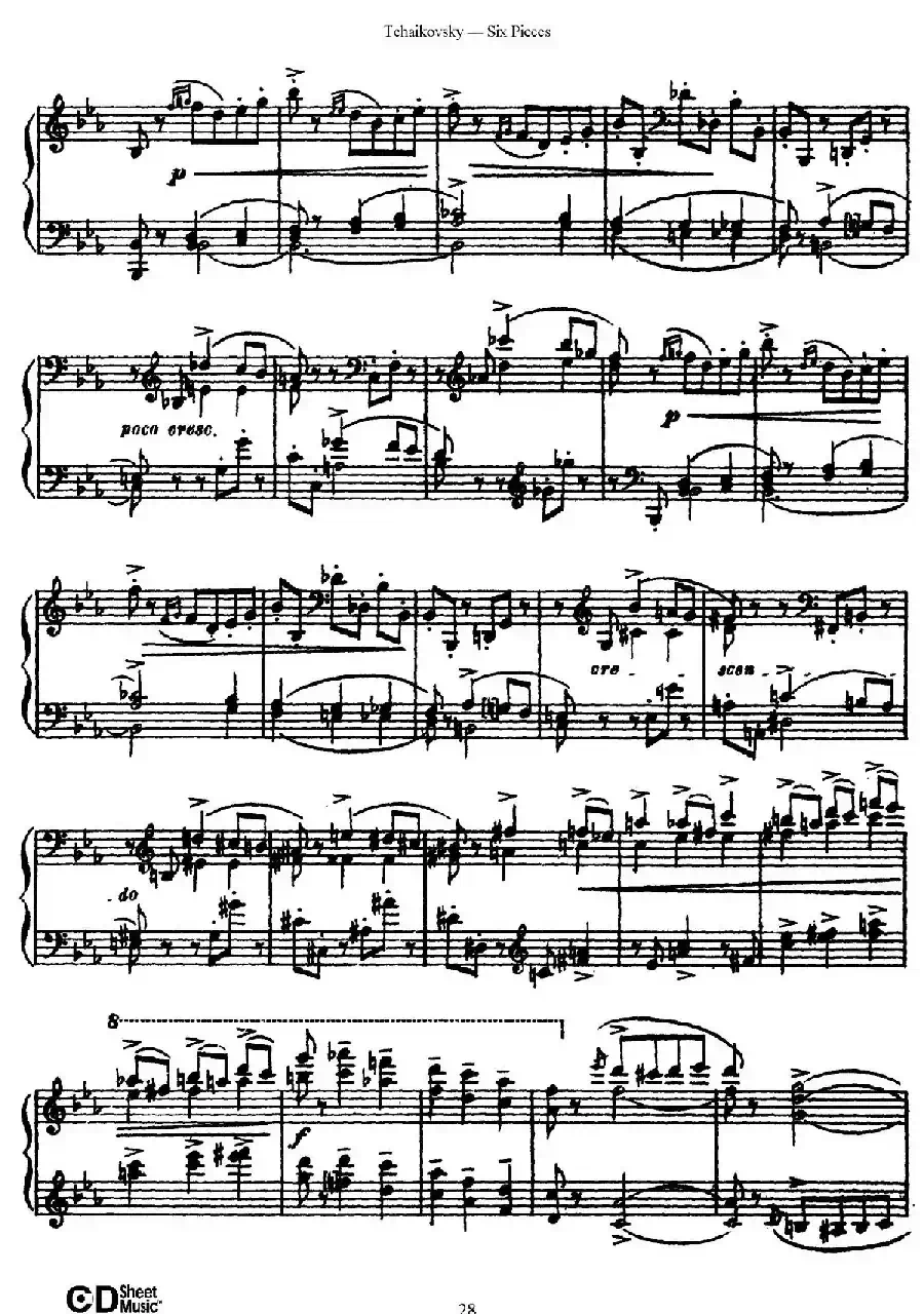Six Pieces Op.51（6首小品·3）