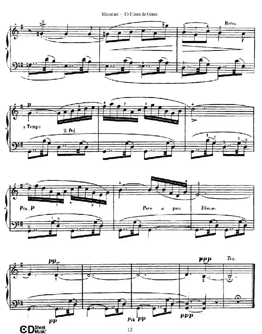 Dix Pièces de Genre Op.10（10首个性小品·Ⅲ）